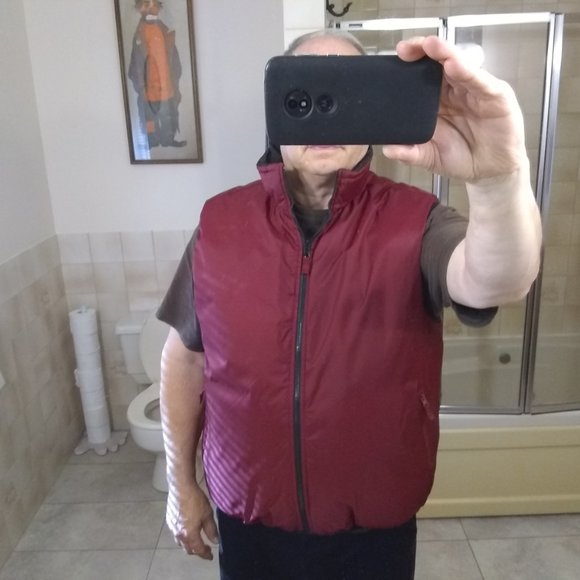 mens reversable insulated puffer vest xl - Picture 5 of 5